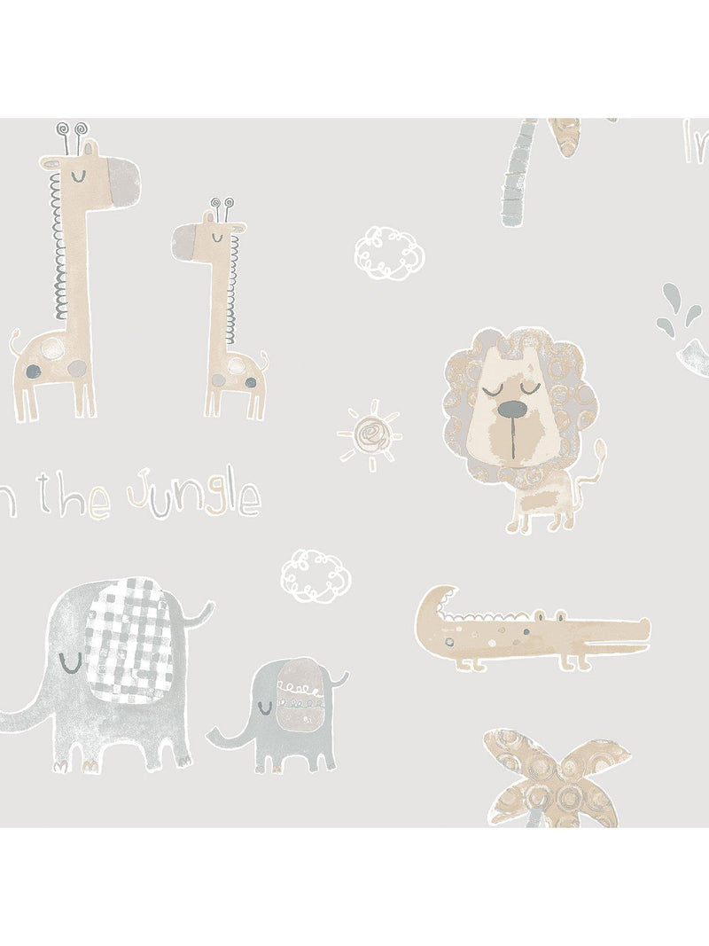 Galerie Jungle Friends Wallpaper children's design, UK version