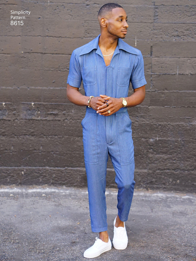 Simplicity sewing pattern Men's Vintage Jumpsuit and Overalls S8615 - British product