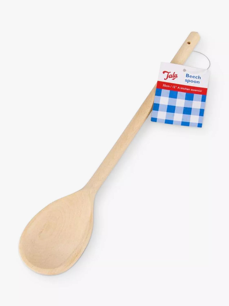 Tala FSC-certified beech wood cooking spoon 30.5cm (British brand)