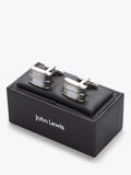 John Lewis double mother of pearl silver cufflinks, UK version