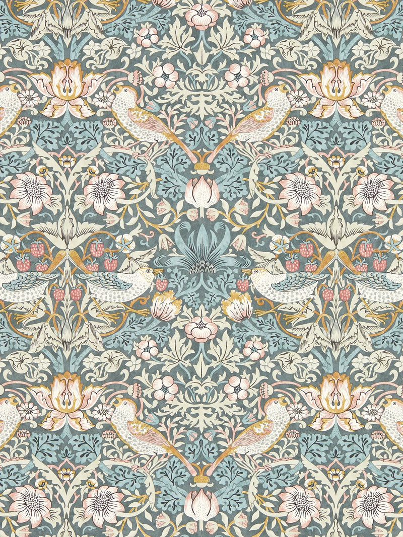 Clarke & Clarke William Morris Strawberry Thief Wallpaper - W0171/06
