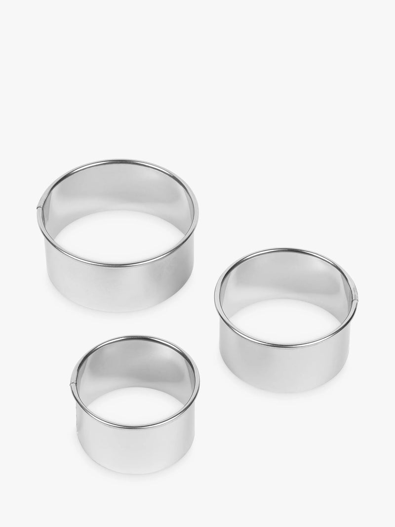 Tala stainless steel round cutters set of 3, imported from the UK