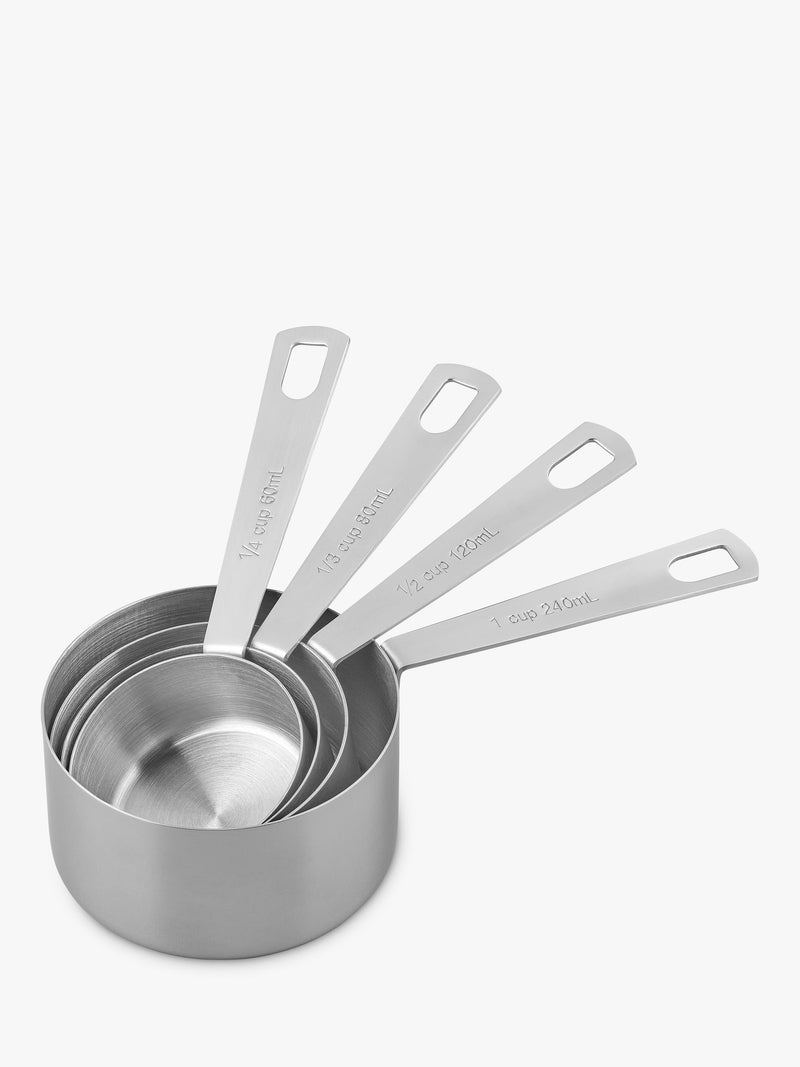 Tala stainless steel measuring cups, set of four with metric and imperial measurements (British brand)