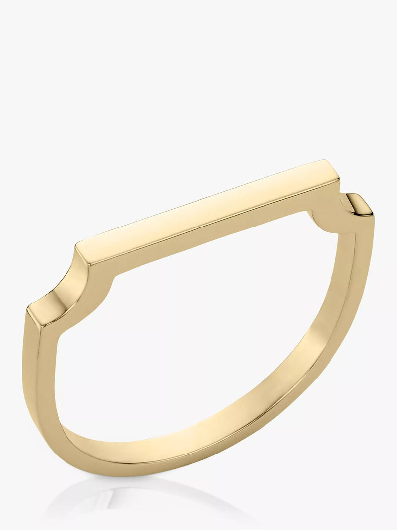 Monica Vinader gold ring, imported from the UK