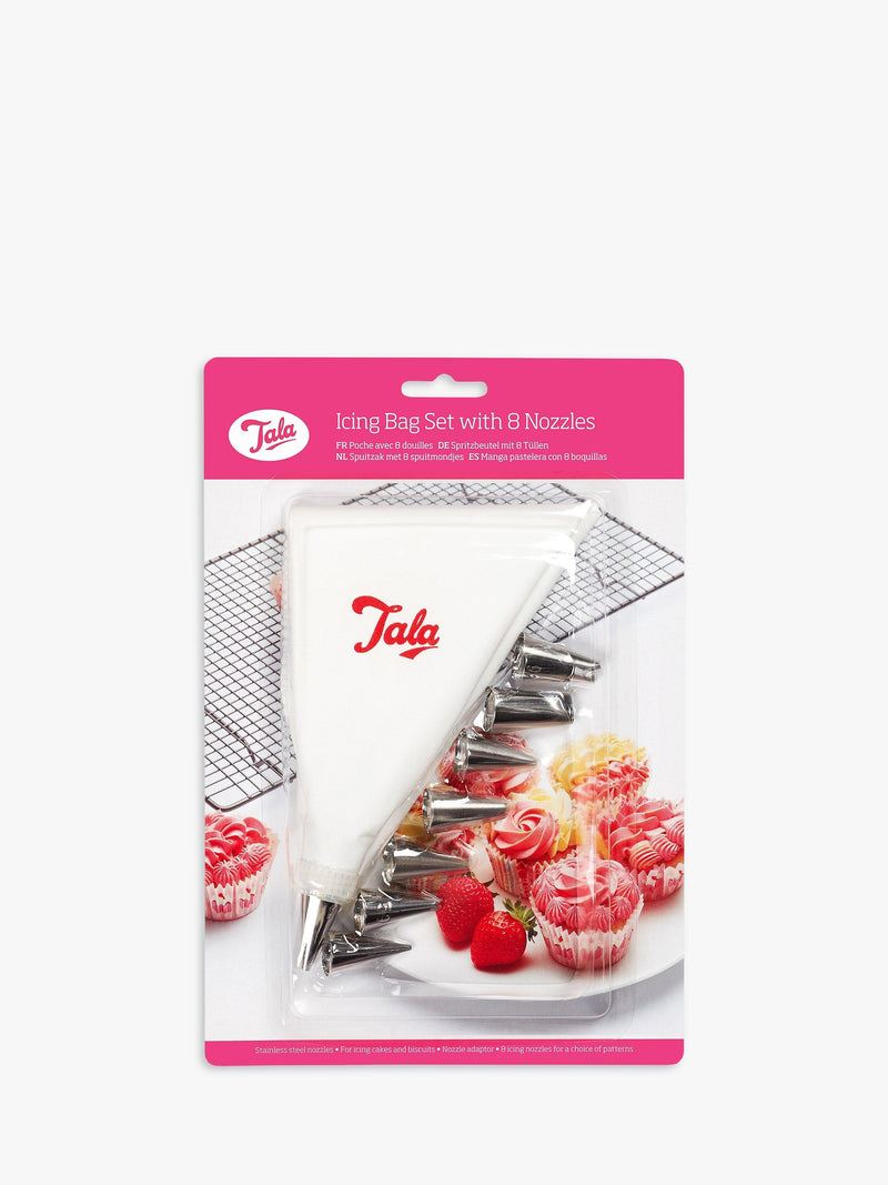 Tala icing bag piping set with 8 nozzles 30cm (British brand)