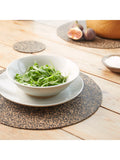 LIGA round cork coasters set of 4, UK version