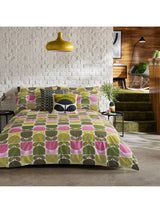 John Lewis Orla Kiely Multi Block Stem Cotton Duvet Set Super King Size- Buy online at McGrocer