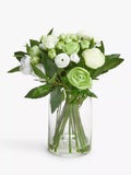 Floralsilk artificial white ranunculus bouquet 33cm (British brand)