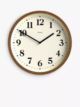 John Lewis Quartz Analogue Wall Clock with Faux Wood Case, 25cm, Natural- Buy online at McGrocer
