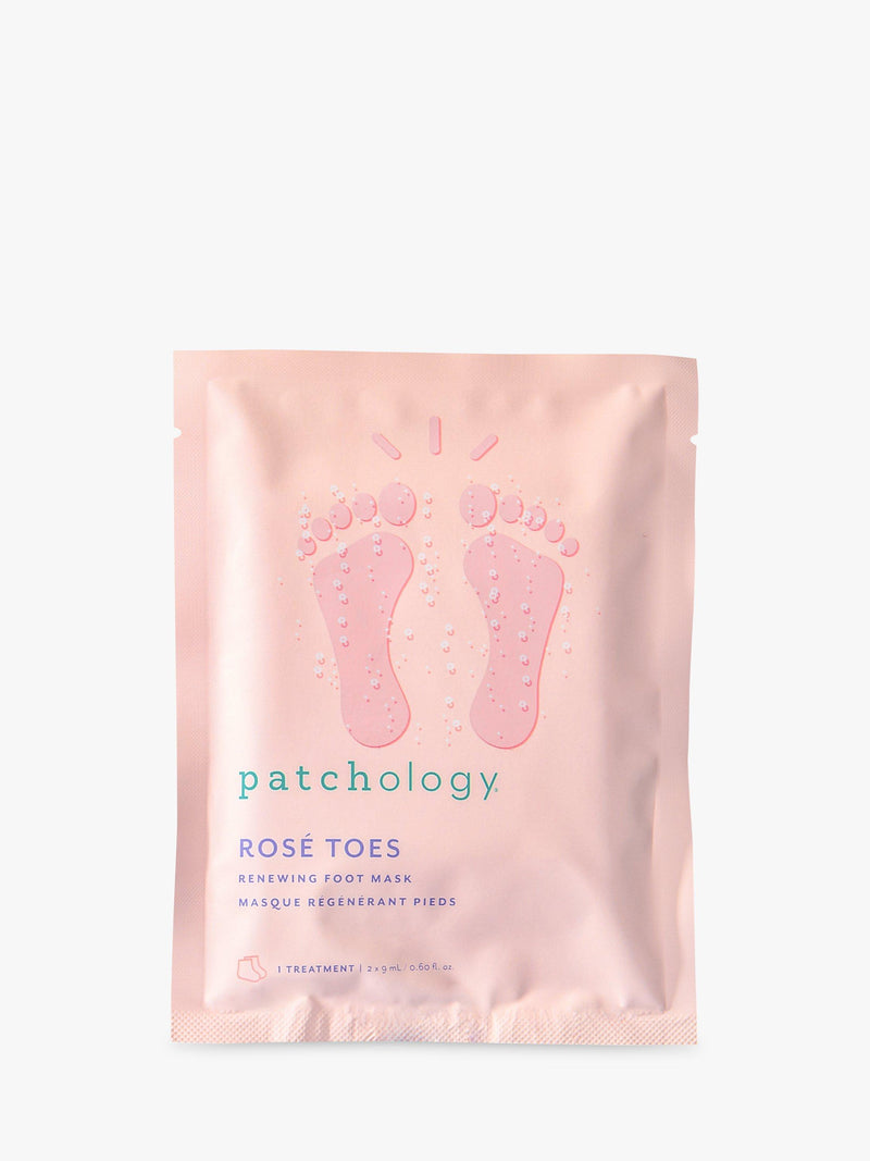 Patchology Rosé Toes foot mask, imported from the UK