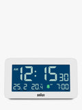Braun BC10 digital alarm clock white imported from the UK
