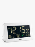 Braun BC10 digital alarm clock white imported from the UK