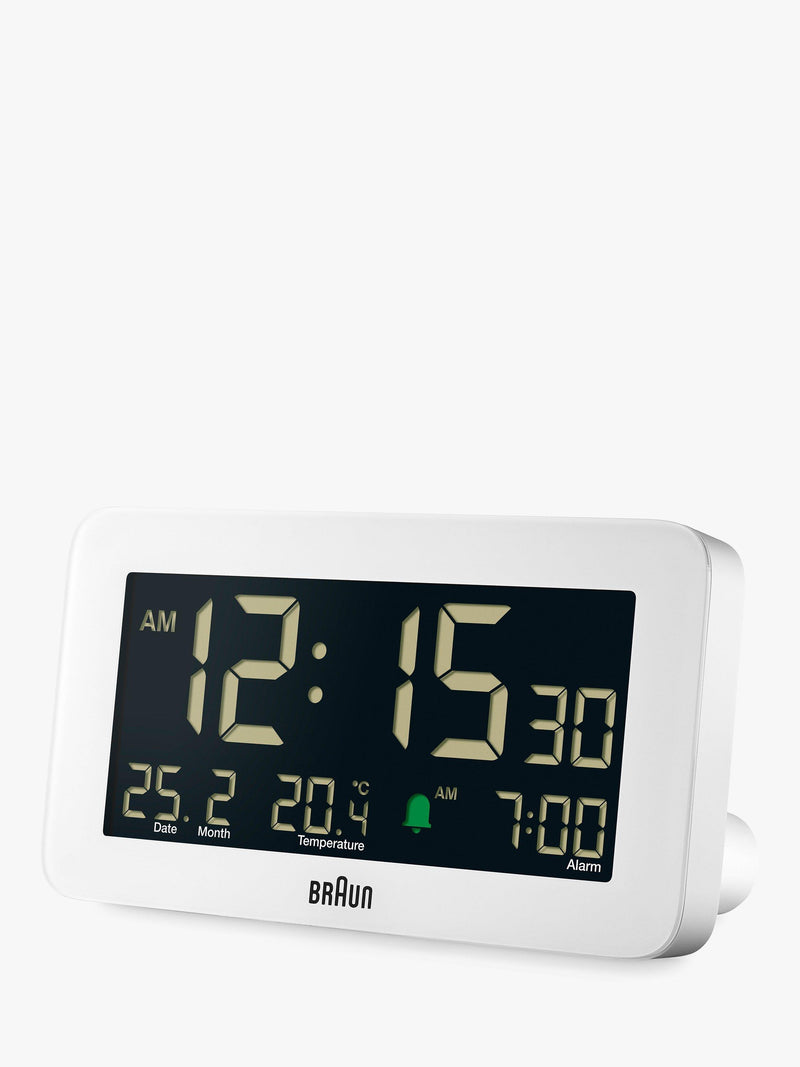 Braun BC10 digital alarm clock white imported from the UK