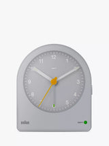 John Lewis Braun BC22 Classic Analogue Alarm Clock Grey Quiet Quartz Clock- Buy online at McGrocer