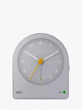 Braun Classic Analogue Alarm Clock in Grey - British product