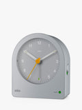 Braun Classic Analogue Alarm Clock in Grey - British product