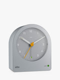 Braun Classic Analogue Alarm Clock in Grey - British product