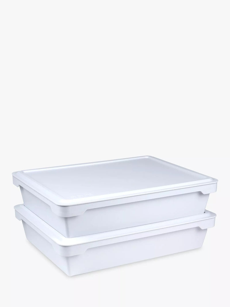 Ooni pizza dough proving boxes set of 2 white, UK version