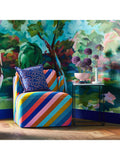 Harlequin Sherbet Stripe Stoff in Regenbogen-Diagonalstreifen (britische Marke)