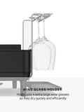 Simplehuman steel frame dish rack matte black - British product