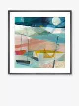 John Lewis John Lewis Louise Body Safe Journey Framed Print and Mount Blue/Multi 50 x 50cm- Buy online at McGrocer