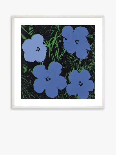 John Lewis John Lewis Andy Warhol 'Flowers' Framed Print, 50 x 50cm- Buy online at McGrocer