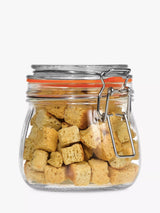 John Lewis Tala Lever Arm Clip-Top Glass Storage Jar Clear 500ml- Buy online at McGrocer