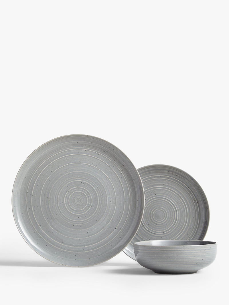 John Lewis ANYDAY Craft Speckle Glaze Dinnerware Set, 12 Piece