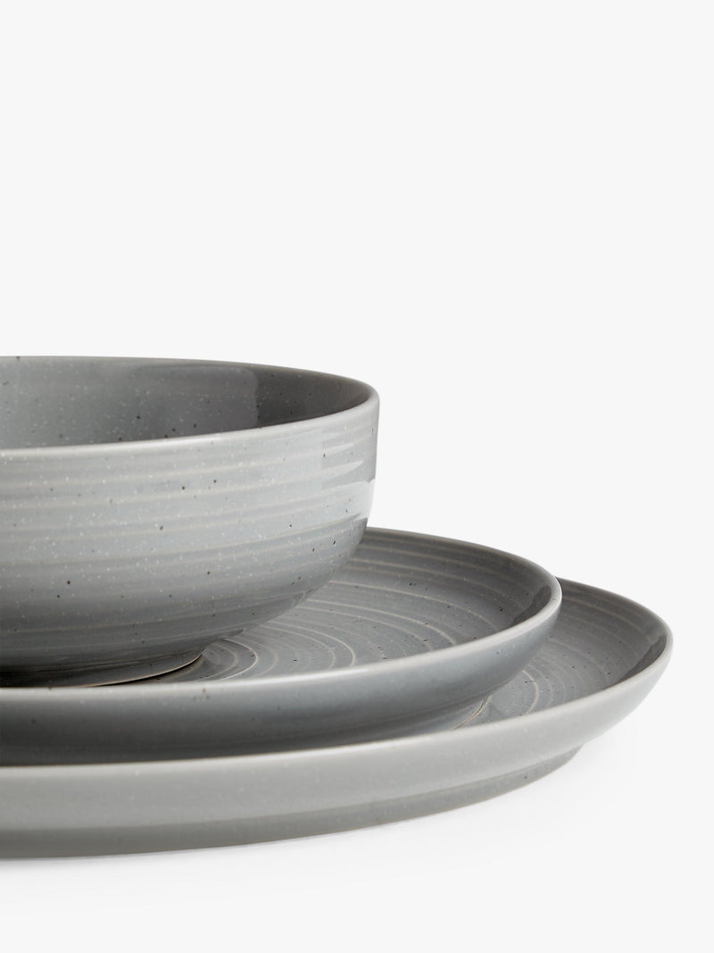 John Lewis ANYDAY Craft Speckle Glaze Dinnerware Set, 12 Piece