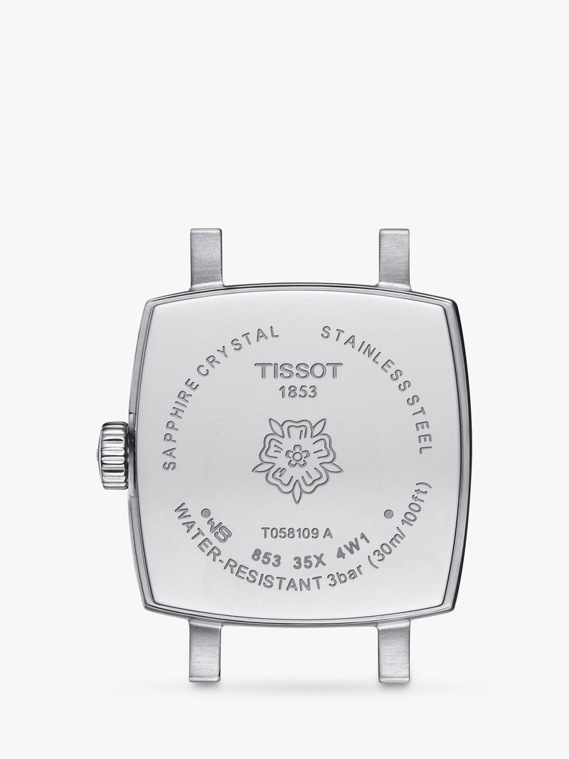 Tissot Lovely Square silver watch, UK version