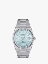 John Lewis Tissot PRX Powermatic 80 Waffle Dial Blue Watch 40mm- Buy online at McGrocer