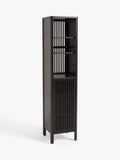 John Lewis Slatted Bathroom Tallboy, Slate