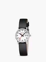 John Lewis Mondaine Evo 2 30mm Date Vegan Leather Strap Watch- Buy online at McGrocer