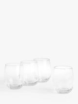 John Lewis John Lewis Studio Glass Tumbler, Set of 4, 330ml, Clear- Buy online at McGrocer
