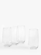 John Lewis John Lewis Studio Glass Highball Glasses, Set of 4, 470ml, Clear- Buy online at McGrocer