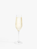 John Lewis crystal champagne flute set of 4 clear, imported from the UK