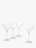 John Lewis clear coupe cocktail glasses set of 4 240ml, imported from the UK