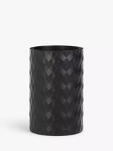 John Lewis Textured Diamond Design Polyresin Bathroom Tumbler in Black- Buy online at McGrocer