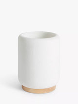 John Lewis John Lewis Sand Effect Bathroom Tumbler White- Buy online at McGrocer