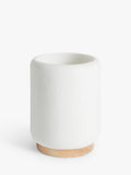 John Lewis sand effect bathroom tumbler white colour, UK version