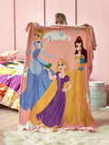 Disney Princess Fleece Throw 110 x 170cm - British product