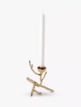 John Lewis pols potten Twiggy Extra Small Candle Holder Stand, Gold- Buy online at McGrocer