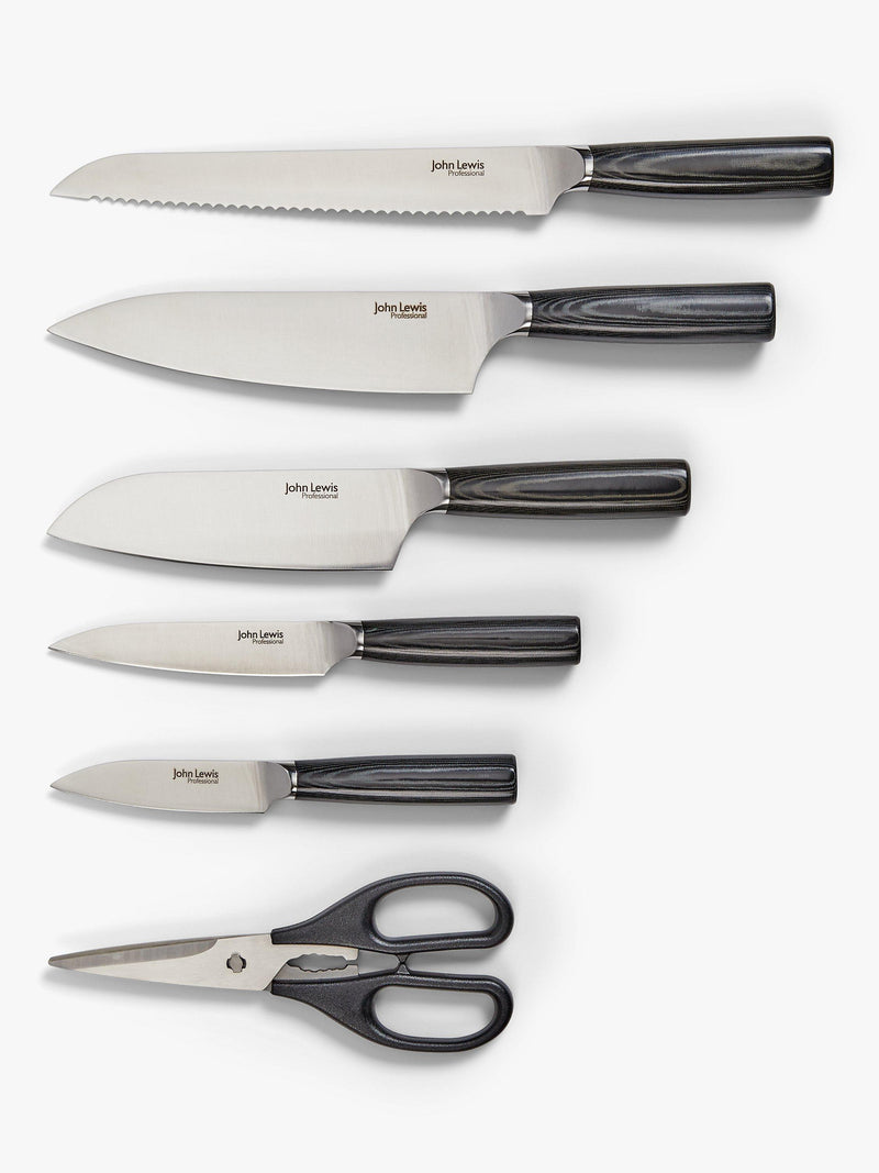John Lewis professional knife block 6 piece set - British product