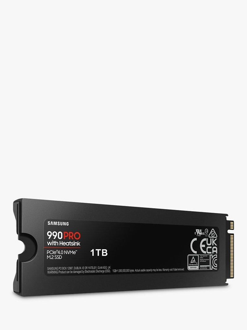 Samsung 990 PRO 1TB M.2 SSD with heatsink, UK version