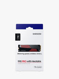 Samsung 990 PRO 1TB M.2 SSD with heatsink, UK version