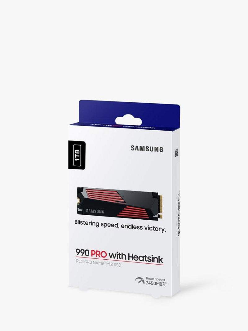 Samsung 990 PRO 1TB M.2 SSD with heatsink, UK version