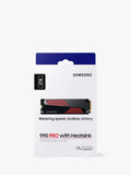 Samsung 990 PRO 2TB NVMe SSD with heatsink - British product