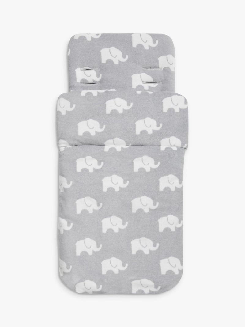 John Lewis Elephant Print Fleece Footmuff, UK version