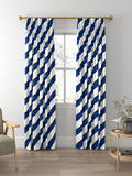 Harlequin paper straw curtains Lapis, imported from the UK