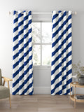 Harlequin paper straw curtains Lapis, imported from the UK